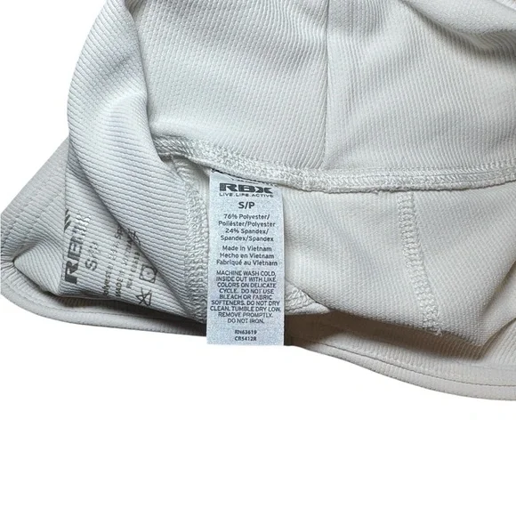 RBX Woman’s Cream Ribbed Bike Short Size Small - Picture 8 of 8